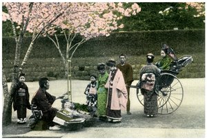 Pouliční obchodník, Japonsko, 1904 od Unbekannt