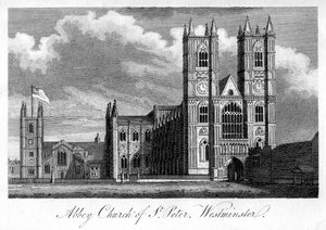 Abbey Church of St Peter, Westminster, Londýn, 1805 od Unbekannt