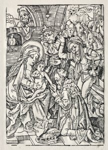 Klanění králů, c. 1500. od Unbekannt