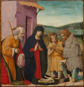 Klanění pastýřů, c. 1480-1500. od Unbekannt