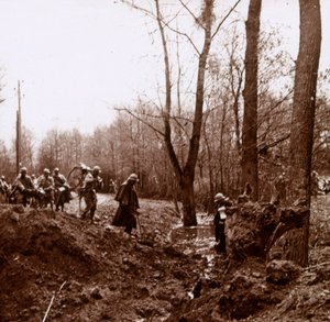 Postup na Ailette, severní Francie, c1918 od Unbekannt