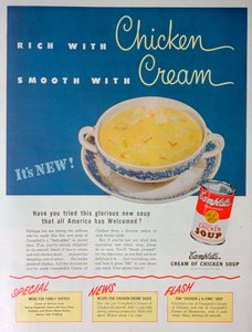 Reklama na kondenzovanou kuřecí polévku Campbells, 1949 od Unbekannt