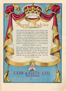 Reklama na Cow & Gate Ltd., 1951 od Unbekannt