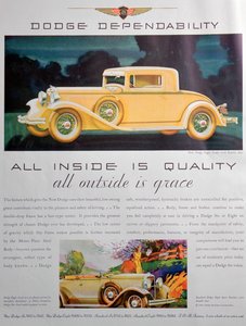 Reklama na vozy Dodge, 1931 od Unbekannt