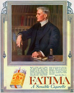 Reklama na cigarety Fatima, 1916 od Unbekannt