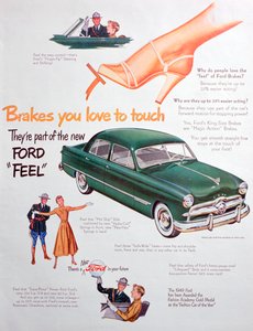 Reklama na vozy Ford, 1949 od Unbekannt