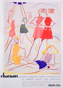 Reklama na plavky Krepe-Tex, 1935 od Unbekannt