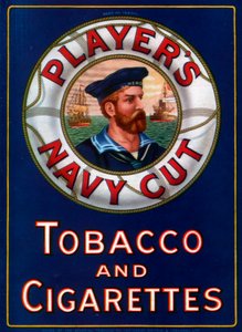 Reklama pro hráče Navy Cut Tobacco and Cigarettes, 1923 od Unbekannt