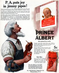 Reklama na dýmkový tabák Prince Albert, 1913 od Unbekannt