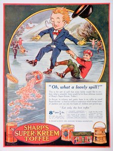 Reklama na Sharps Super-Kreem Toffee, 1923 od Unbekannt