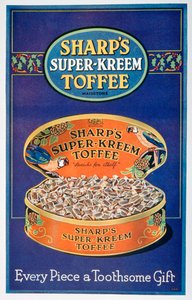Reklama na Sharps Super-Kreem Toffee, 1928 od Unbekannt