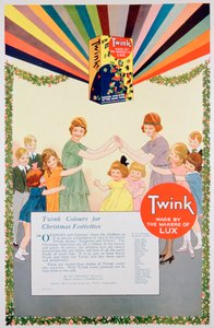 Reklama na Twink dye, 1922 od Unbekannt