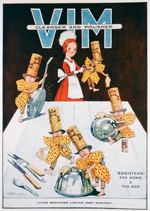 Reklama na čistič a leštič Vim, 1919 od Unbekannt