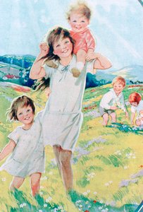 Reklama na detail mýdla z uhelného dehtu Wrights, 20. léta 20. století od Unbekannt