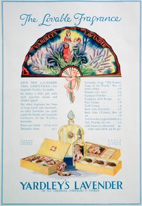 Reklama na parfém a kosmetiku Yardleys Lavender, 1928 od Unbekannt