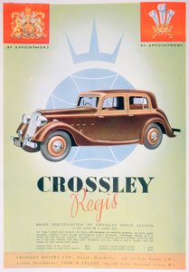 Reklama na vůz Crossley Regis, 1935 od Unbekannt