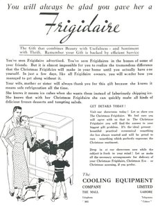 Reklama na chladničky Frigidaire, 1936. od Unbekannt