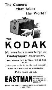 Reklama na fotoaparáty Kodak, 1893 od Unbekannt