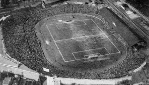 Letecký pohled na Stamford Bridge, stadion fotbalového klubu Chelsea, Londýn, c1922 od Unbekannt
