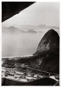 Letecký pohled na horu Sugarloaf, Rio de Janeiro, Brazílie, ze Zeppelinu, 1930 1933 od Unbekannt
