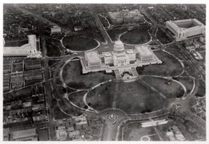 Letecký pohled na Capitol, Washington DC, USA, ze Zeppelinu, 1928 1933 od Unbekannt