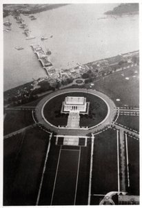 Letecký pohled na Lincolnův památník, Washington DC, USA, ze Zeppelinu, 1928 1933 od Unbekannt