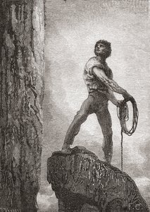 Po díle Gustava Dorea z knihy „The Toilers of the Sea“ od Victora Huga, z „Life and Reminiscence of Gustave Dore“, vydané v roce 1885 od Unbekannt