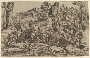 Agamemnon zabil Odia, ca. 1545. od Unbekannt