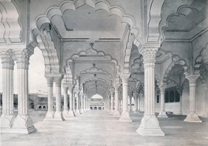 Agra. Dewan-i-am, nebo Hall of Public Audience, c1910. od Unbekannt