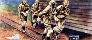 Air Raid Precaution, cigaretová karta, Britové, 1938 od Unbekannt