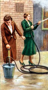 Air Raid Precaution, cigaretová karta, Britové, 1938 od Unbekannt