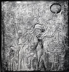 Achnaton Amenhotep IV kacíř egyptský faraon od Unbekannt