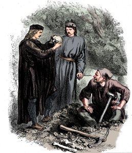 Běda, chudák Yoricku! Znal jsem ho, Horatio, c1850 od Unbekannt