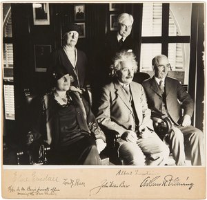 Albert a Elsa Einsteinovi, John a Lora Baerovi a Arthur H. Fleming, Pasadena, 1. ledna 1931, 1931. od Unbekannt