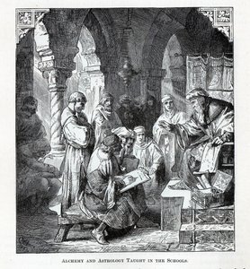Alchymie a astrologie vyučovaná ve školách, 1882 od Unbekannt