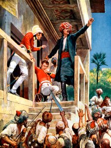 Alexander Burnes , skotský diplomat zavražděný Afghánci během první anglo-afghánské války, 1841 od Unbekannt