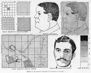 Faxový telegrafní systém Alexander Glens, 1886 od Unbekannt