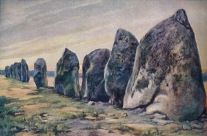 Alinements poblíž Carnacu, Bretaň, Francie, c1920 od Unbekannt