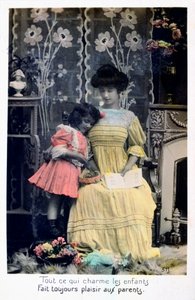 Vše, co okouzluje děti..., Francouzská pohlednice, c1900 od Unbekannt