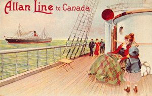 Allan Line do Kanady, c1900. od Unbekannt