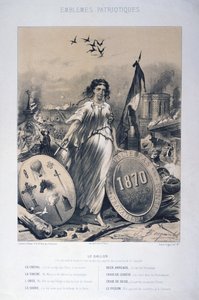 Alegorie francouzských vlasteneckých znaků, 1870 od Unbekannt