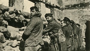 Spojenečtí vojáci ve Flandrech, první světová válka, 1915, c1920. od Unbekannt