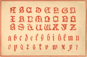 Abeceda, písmena A-Z, velká a malá písmena od Unbekannt