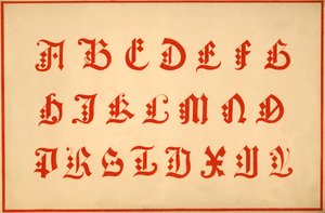Abeceda, písmena A-Z, velká písmena od Unbekannt
