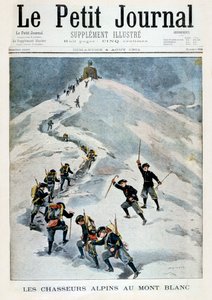 Alpští lovci na Mont Blanc, 1901 od Unbekannt