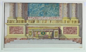 Oltář Mensa pro kapli Borghese, Santa Maria Maggiore, Řím od Unbekannt