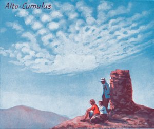 Alto-Cumulus - Tucet hlavních mrakových forem na obloze, 1935 od Unbekannt