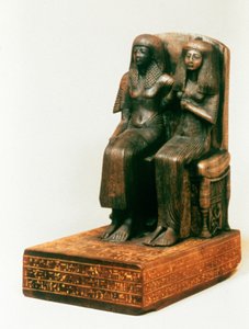 Amenemope a žena, Egypt, 19. dynastie od Unbekannt