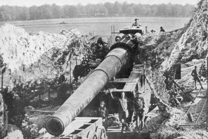 Americká 14palcová železniční zbraň, Meuse-Argonne Offensive, Francie, 1918 od Unbekannt