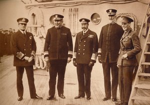 Američtí admirálové na vodě s králem, 1918 1935 od Unbekannt